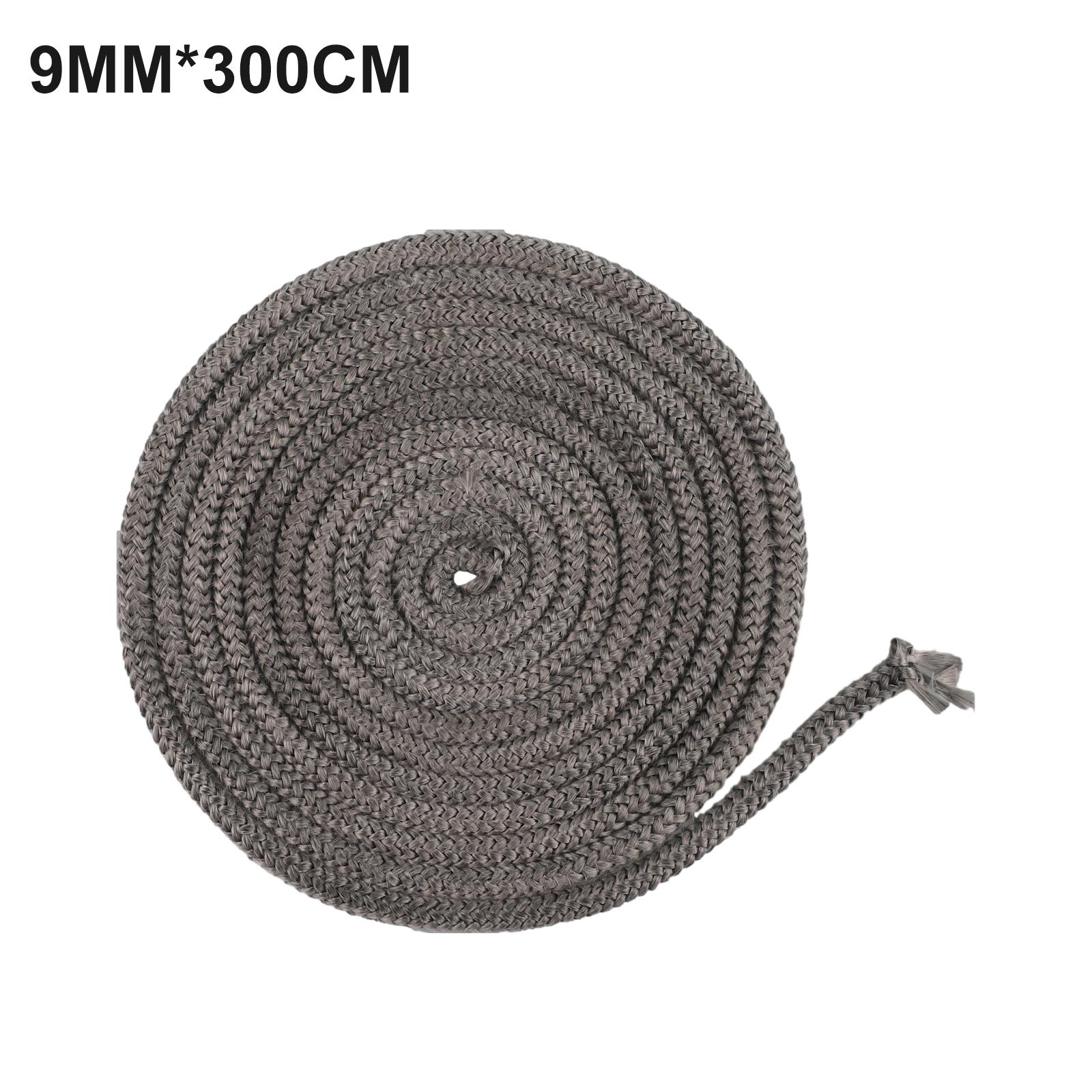 

Fire Seal Stove Rope Office Dark Grey Fiberglass 3 Meters Length Replacement Chimneys Door Sealer Fiberglass Ropes Brand New