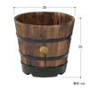 Takasho Wood Barrel Planter, Deep Type S, Approx. W29 x D29 x H25cm, Brown, PPW-02S
