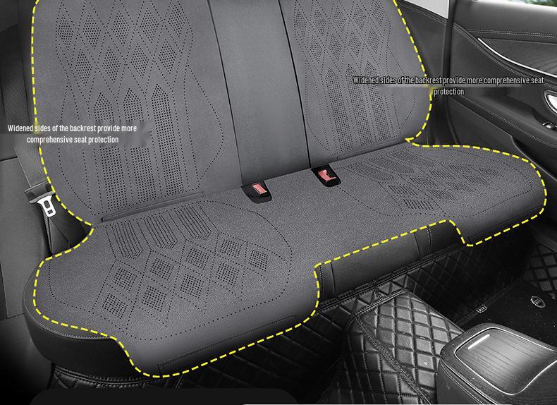 Geely Borui New Energy Four Seasons Ultra-thin Suede Saddle Car Seat Cushion Set