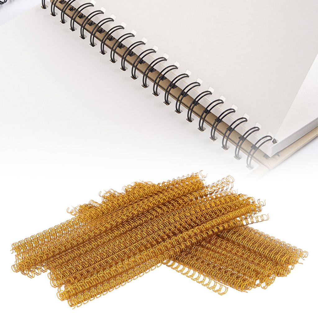 100 Stück Doppeldraht-Bindespirale 20 Blatt Kapazität 3:1 Teilung 34   6,4mm Durchmesser Set-Kit für   Papier