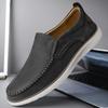 Marca de Luxo Sapatos Casuais Masculinos Couro Genuíno Mocassins Masculinos Business Mocasines Calçado Slip-On Costura à Mão Sapatos de Condução Masculinos