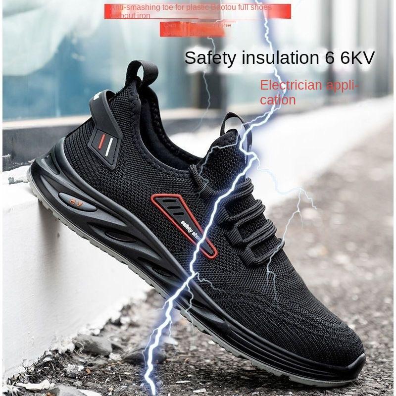 Arbeitsversicherungsschuhe Herrenschuhe mit Anti-Smashing- und Anti-Piercing-Funktion, elektrisch isolierende Schuhe, Arbeitsschuhe, Sicherheitsschuhe