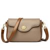 Modna Damska Prosta Torebka Crossbody ze Skóry PU Rekreacyjna Mała Kwadratowa Torebka Luksusowy Design Damska Torba Listonoszka Markowa Saszetka Podróżna