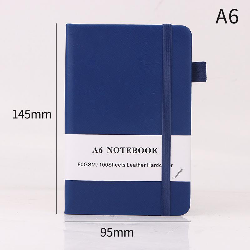 A5 Notebook: Student Diary, Business Office Meeting Pad, Customizable Binding Strap & Logo