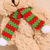 Christmas Plush Toy Bear Stuffed Animal 5.31inch Holiday Decoration Handmade for Valentine's