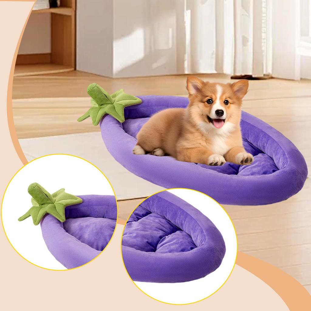 Dog Bed Pet Sleeping Mat Cushion Cute Shape Comfort Anti Slip Bottom Detachable Sofa Lounger Kennel for Puppy Kitten