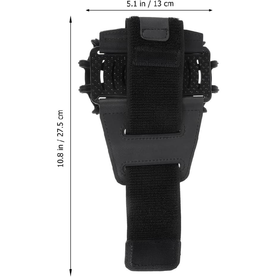 HOMSFOU Abnehmbare 360° drehbare Armband-Handyhalterung für Outdoor-Sportarten - Silikon-PU-Armband zum Laufen, Radfahren, Wandern und Navigieren