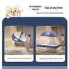 Foldable Mosquito Net Canopy for 1.5-1.8m Beds, Free Installation, Bedroom Yurt Tent