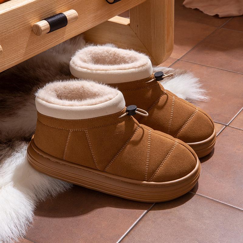 Warm Fate Cixi cotton shoes wear piled and thickened winter snow boots bundle lazy cotton shoes