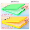 Large Capacity A4 File Box with Pen Slot & Clipboard for A5 Paper Storage