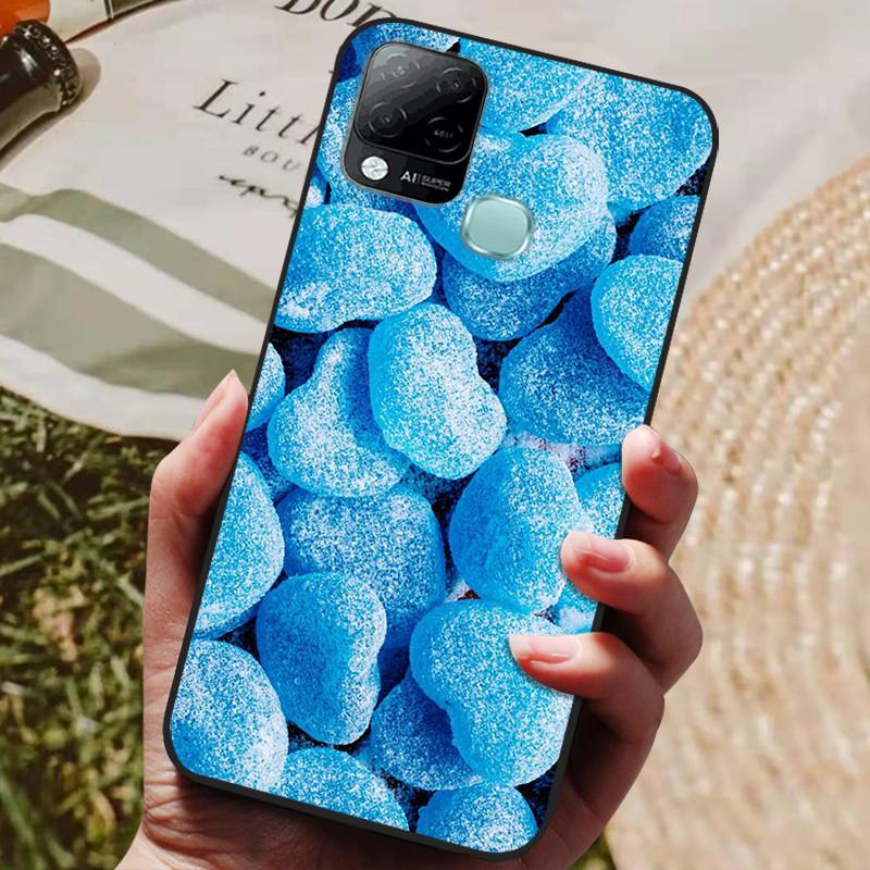 For Infinix Hot 10T Case Phone Cover Soft Silicone TPU Back Cases for Infinix Hot 10S NFC Case X689 Coques Hot10T  Hot10S Fundas