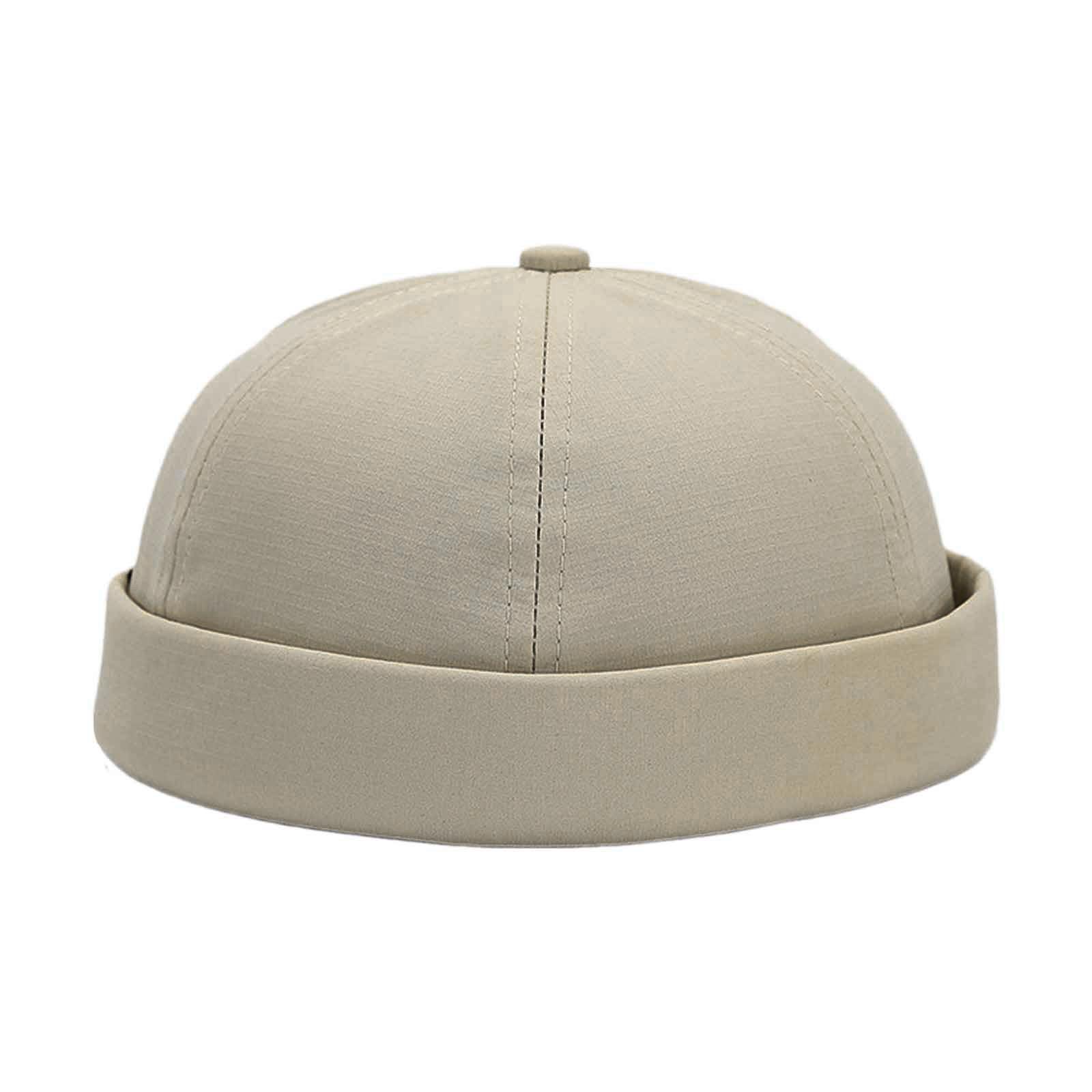 

Sun Protective Brimless Hat for Women Man Skull Hat Outdoor Activity Skull Hat Breathable Harbour Golf Hat Sailor Hat бежевий