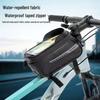 Wasserdichte Fahrrad-Vorderrad-Rahmen-Handytasche mit Touchscreen
