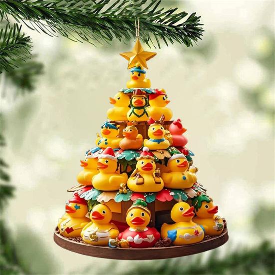 Christmas Pendant Duck Decor Holiday Party Favors Gift Festive Atmosphere Home Office Party Decorative Ornament