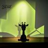 Yoga Giraffe Sculpture 3D Printing Ornament, Meditating Pose Statue, Matte Cross-legged Model Black Cool Texture Decorative for Home Desktop