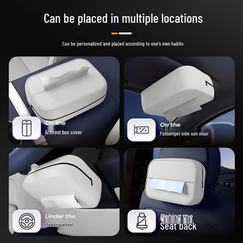 Zeekr 9X Seat Hanging Console Tissue Box - Car Interior Decoration 2025 Model