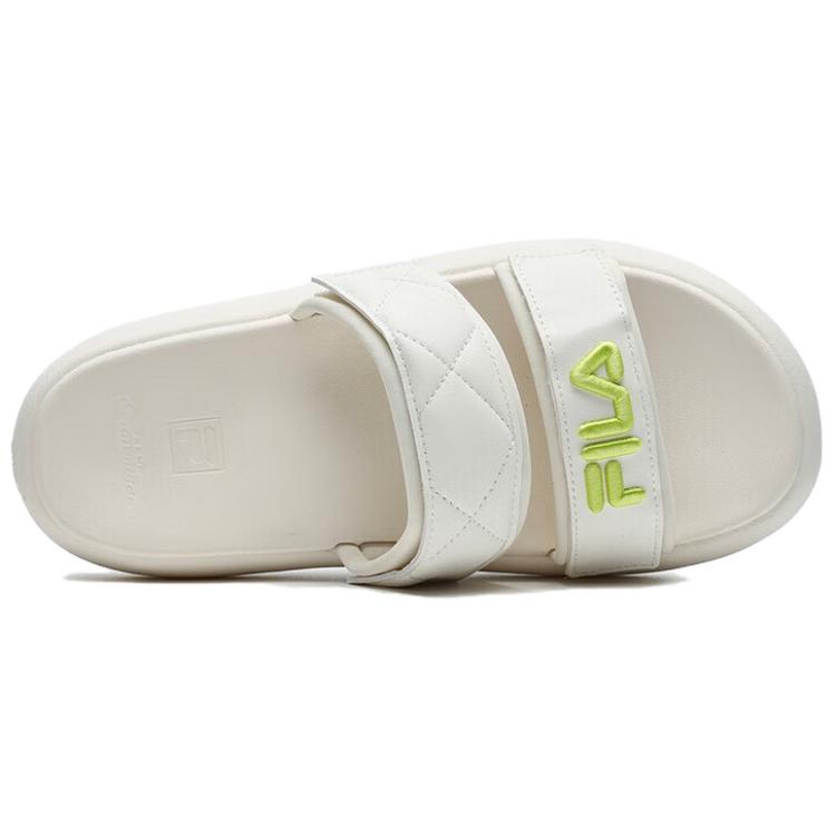 Fila Donut Fashion Casual Comfortable Versatile Anti-Friction Slide Sandals Women Footwear Off-White F12W221503IGB