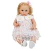 60cm Soft Lifelike Baby Girl Doll Lifelike Long Curly Hair Collectible Art Vinyl Doll