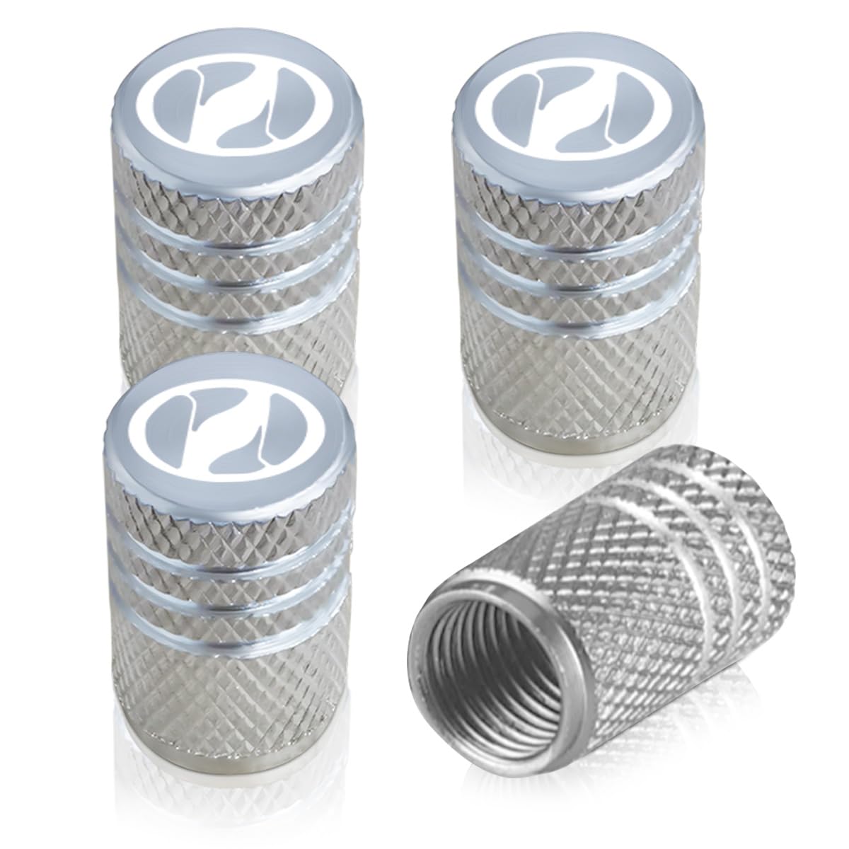 [Haoshilianfa] Applicable to Toyota Vellfire Tire Air Valve Cap Aluminum Vellfire серебряный