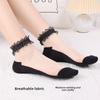10 Pairs Pairs Women's Summer Thin Transparent Lace Lace Lace Women's Boat Socks Crystal Glass Stockings for Women