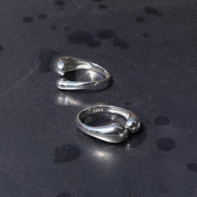 Modernlike Silver 925 Double Cloud Open Ring