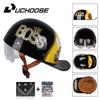 Uchoose Baseballová čepice Helma Motocykl Vintage Retro Helmy Summer Open Face Scooter Cruiser Chopper Gangster DS Muži Ženy Kid