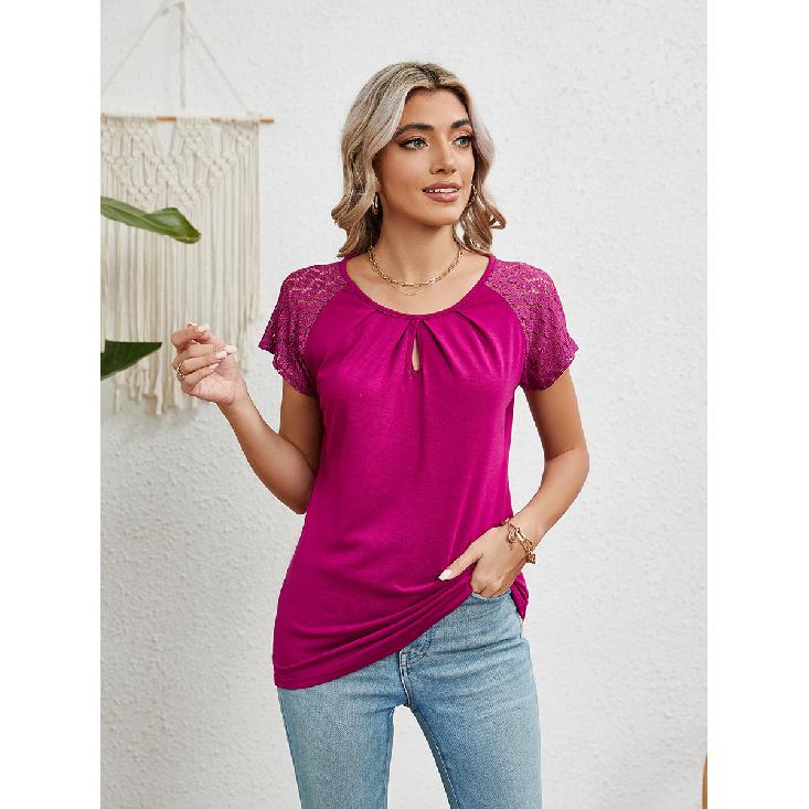 Ladies' Short Sleeved Temperament Casual And Fashionable Design Sense Spring And Summer Top Y2K Sexy Waist Cinching Short Sleeved T-Shirt