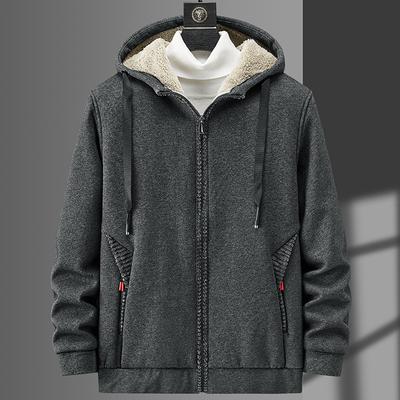 Winter Zip Pockets Men's Warm Jacket Thick Fleece Thermal Coat Man Windbreaker Casual Jackets Plus Size 6XL 7XL 8XL