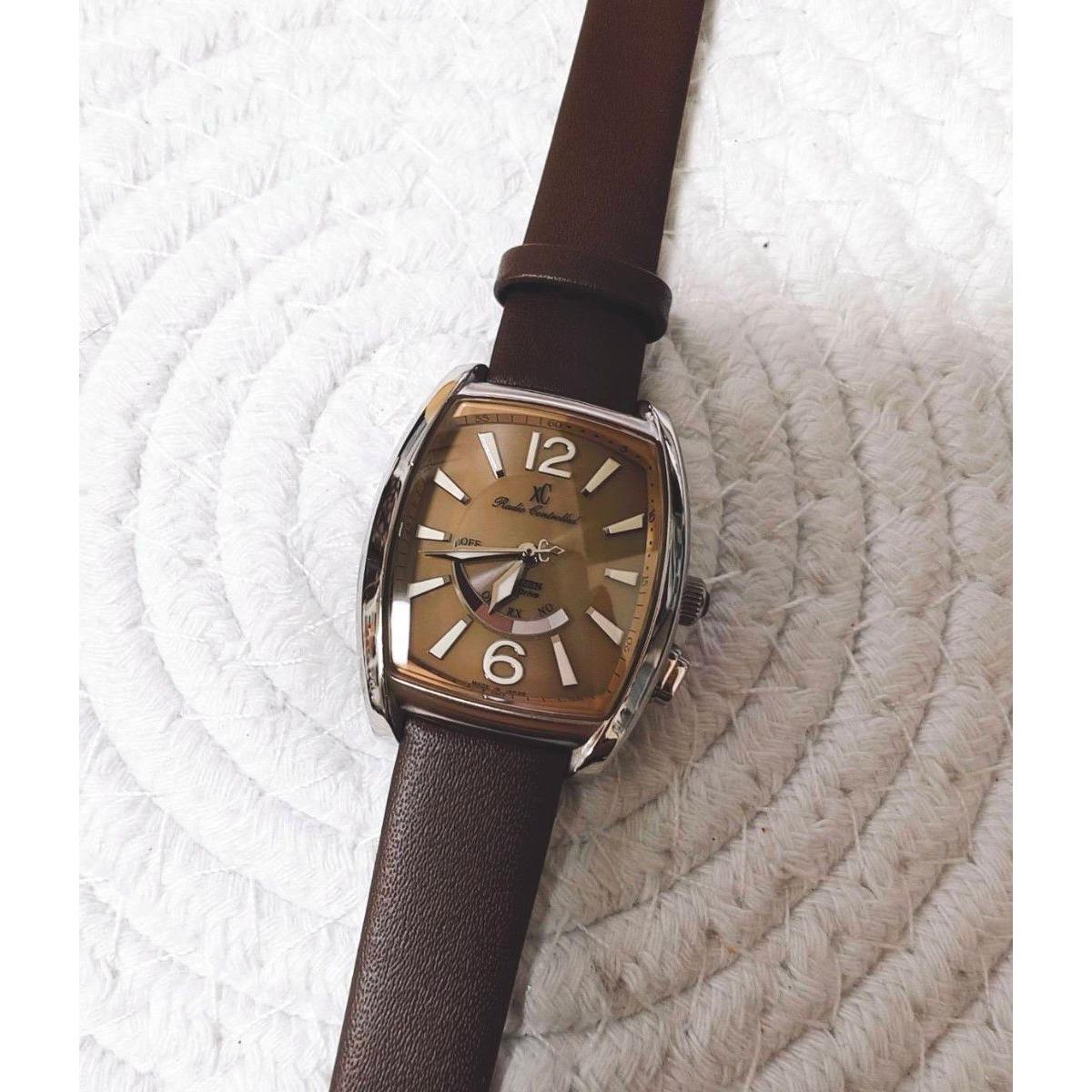[Junk item] CITIZEN xc cross seat wristwatch brown