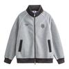 Spring Retro Color Block Raglan Sleeve Casual Jacket with Stand Collar