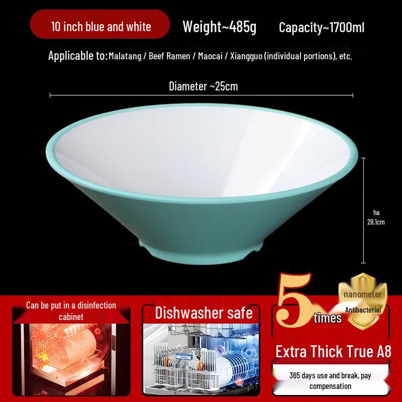 A8 Commercial Melamine Noodle Bowl