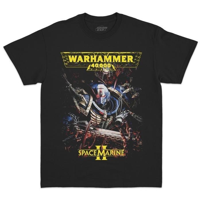 Warhammer 40,000 Космический десантник Графическая футболка Унисекс Футболка с коротким рукавом S-5XL Унисекс Футболка S