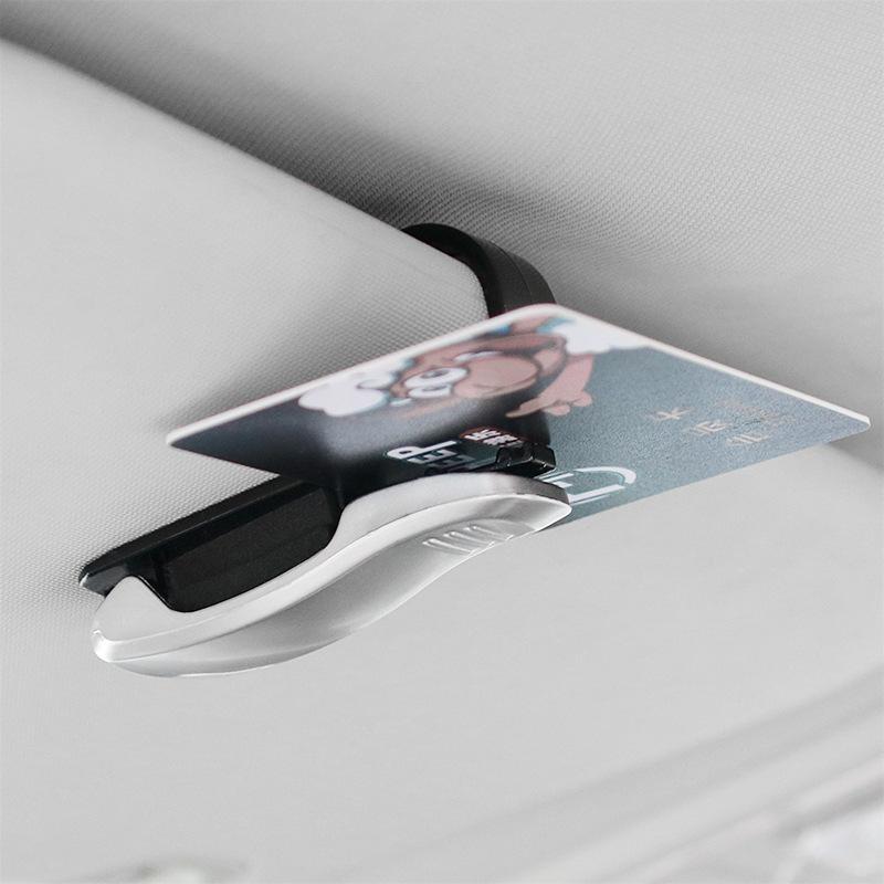 Затискач для квитків для окулярів для автомобіля Автомобільний тримач для картки для квитків Затискач для ручки S-форми