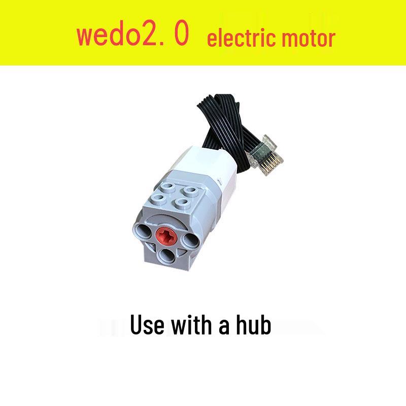 Remote Control High-Speed Motor & Battery Box for Lego Bricks with Black, Red, and Light Modifications