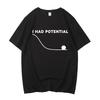 Proyecto Hail Mary Camiseta Gráfica de Gato Potencial Unisex Algodón Lavado Cuello Redondo Manga Corta Ropa de Calle Casual Tops Unisex