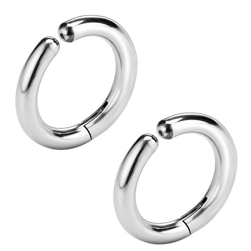 

Серьги-кольца для мужчин и женщин без проколов 1 pair steel 2.5*14