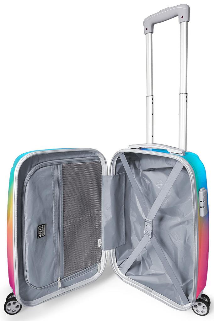 coral high Colorful Patterned PC 3-Piece Suitcase Set 16820