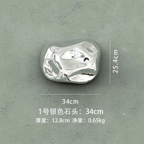 Abstract Three-dimensional Stone Wall Hanging Living Room Decoration Electroplating Simulation Stone Wall Hanging Interior Home
