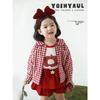 Girls' Plaid Doll Collar Shirt