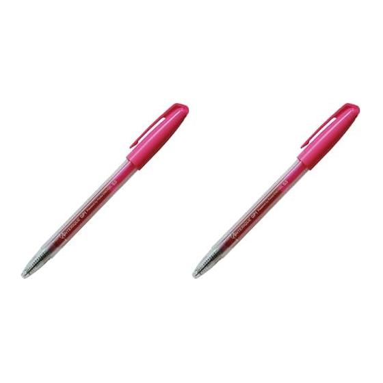 Anterique Gel Ink Ballpoint Pen, 0.5mm, Cap Knock Gel Ballpoint Pen, Pink, GP1-5CP