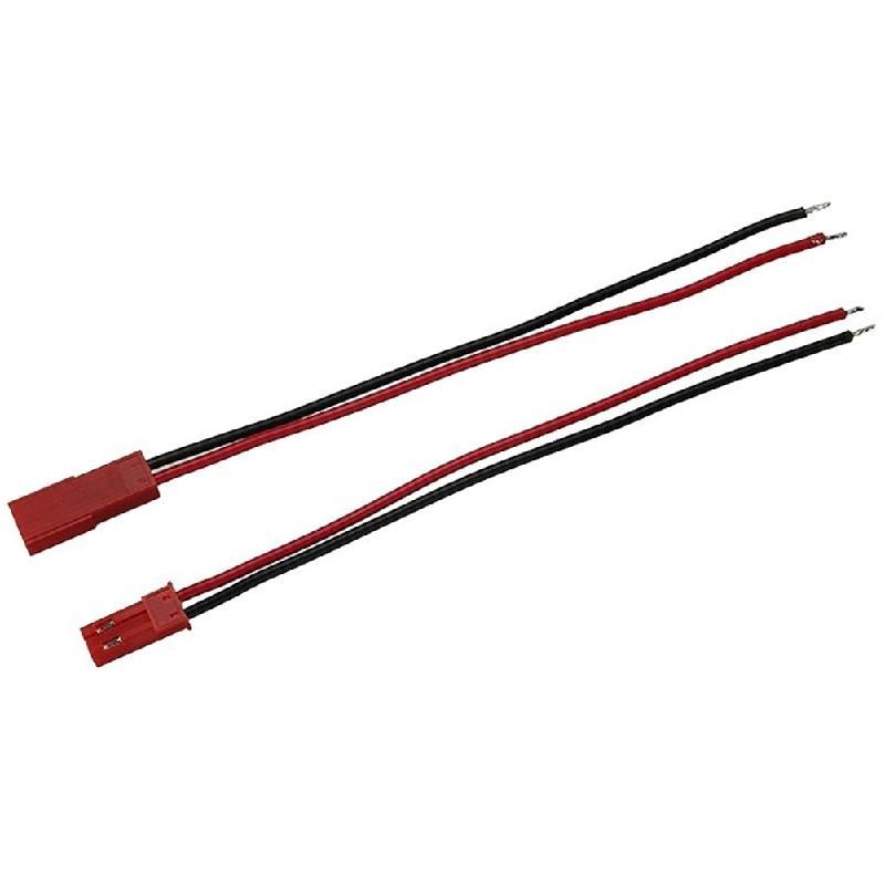 20 Sets Plug JST Lead socket Connector,Cool Ring Plug JST Lead socket Connector Cable Wire Line 11cm