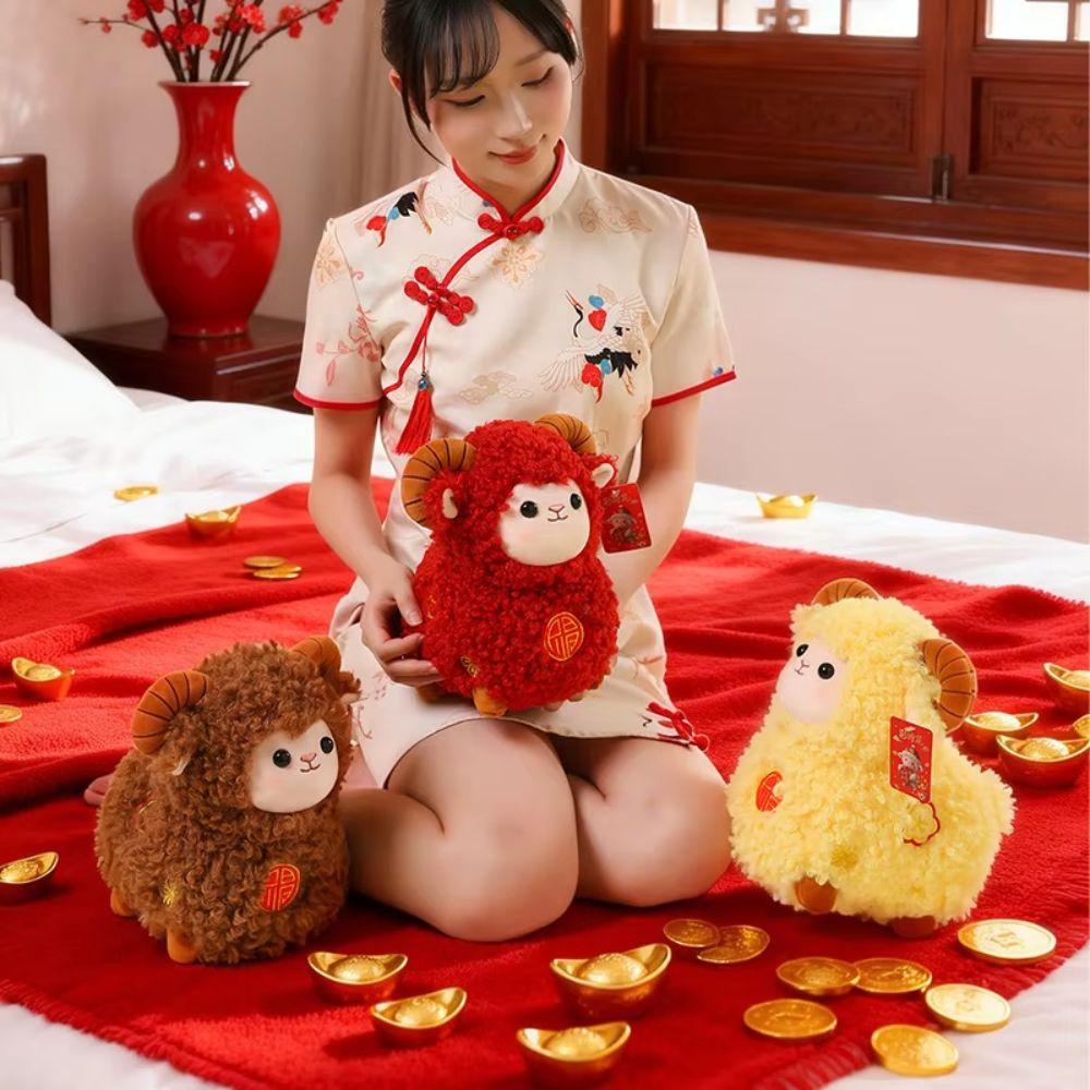 Curly Wool Sheep Plush Toy Cute Plush Toy Chinatown Stuffed Animal Home Decor