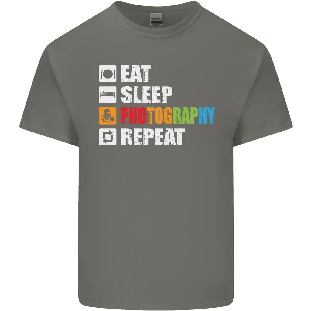 Photography Eat Sleep Photographer Funny Unisexs Light Cotton TShirt