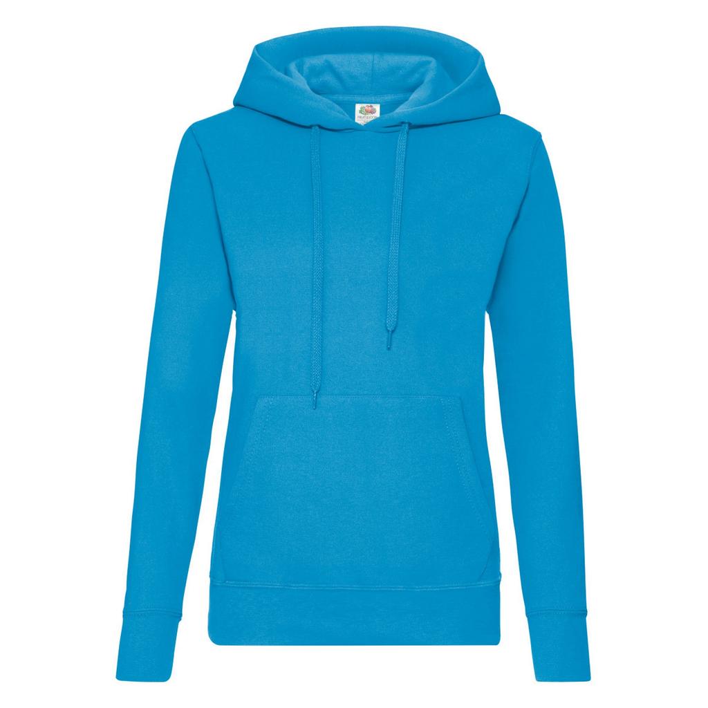 FRUIT OF THE LOOM Ladies Lady Fit Hooded Sweatshirt / Hoodie