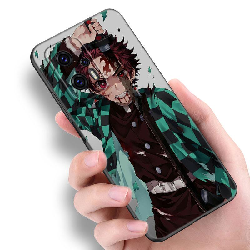 

Anime Demon Slayer Phone Case For Xiaomi POCO F2 F3 M2 M3 M4 X3 X4 Pro NFC F4 GT 5G F1 X2 C3 C31 C40 M5S Soft TPU Black Cover Xiaomi POCO M5S