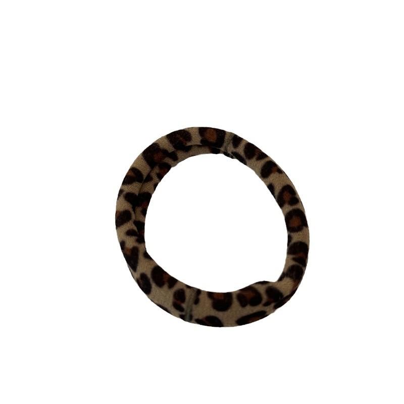 Elastico per Capelli a Coda di Cavallo con Stampa Leopardo ad Alta Elasticità - Fascia Resistente Senza Cuciture per Donne