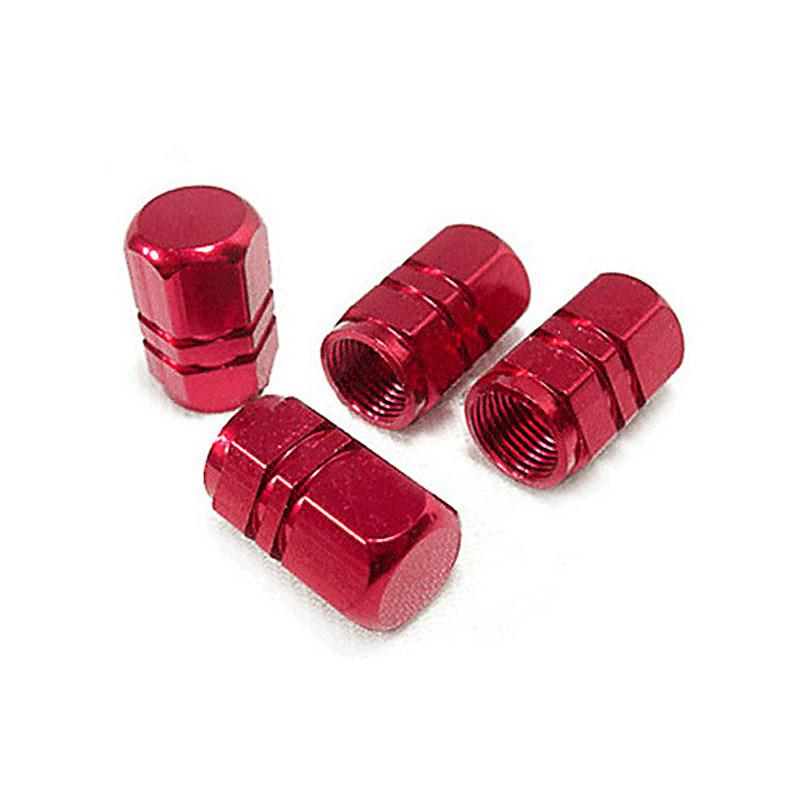 Aluminum Alloy Valve Stem Caps for Car, Motorcycle, and Electric Vehicle Tires