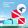 Bright Diving Alerts Markers Spools Reel Universals Large Scubas Diving Flags for Spearfishing Trip