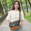 Outdoor Products Neo Classic Mini Flap Nylon Shoulder Mini Messenger Cordura and Suede Synthetic Charcoal Gray Bag, Bag, Leather, 22469089,