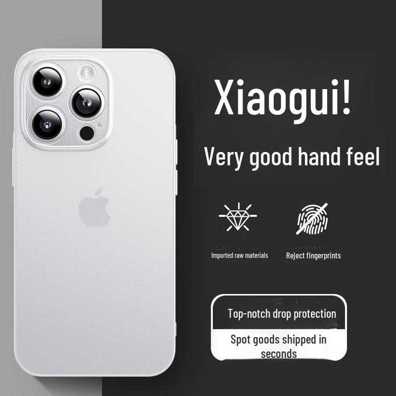 IPhone 16 Pro-ს ქეისი - თავსებადი iPhone 15-თან, ტიტანის ფერი, ულტრა თხელი, მქრქალი გამჭვირვალე, პრემიუმ შეგრძნება
